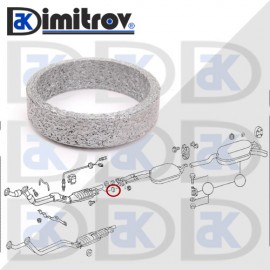 Уплътнение изпускателна тръба Mercedes W201 A124 W124 S124 C124 W126 C126 C107 R107 W463